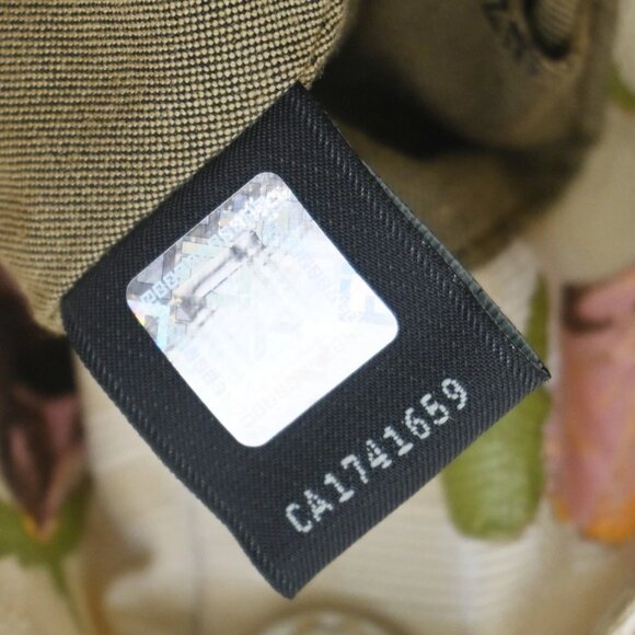 FENDI Logo Zucca Pattern Flower Hand Bag Canvas Leather Beige Pink Italy 88KB429 - Picture 14 of 15